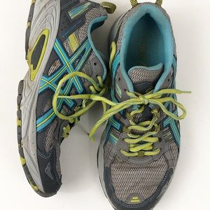 Asics Gel-Venture 5 T5N8N Lace-Up Gray/Blue/Neon